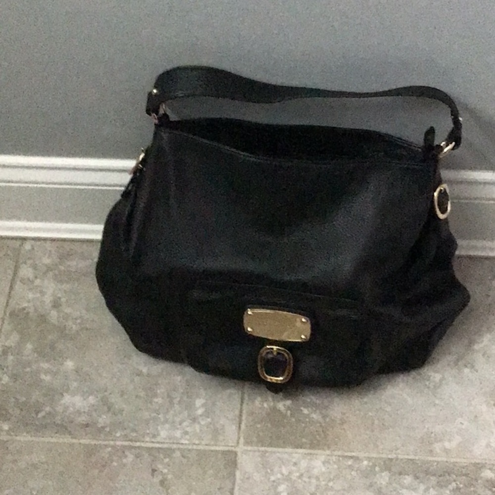 Michael Kors black leather purse